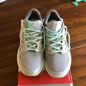 New Balance running shoes.